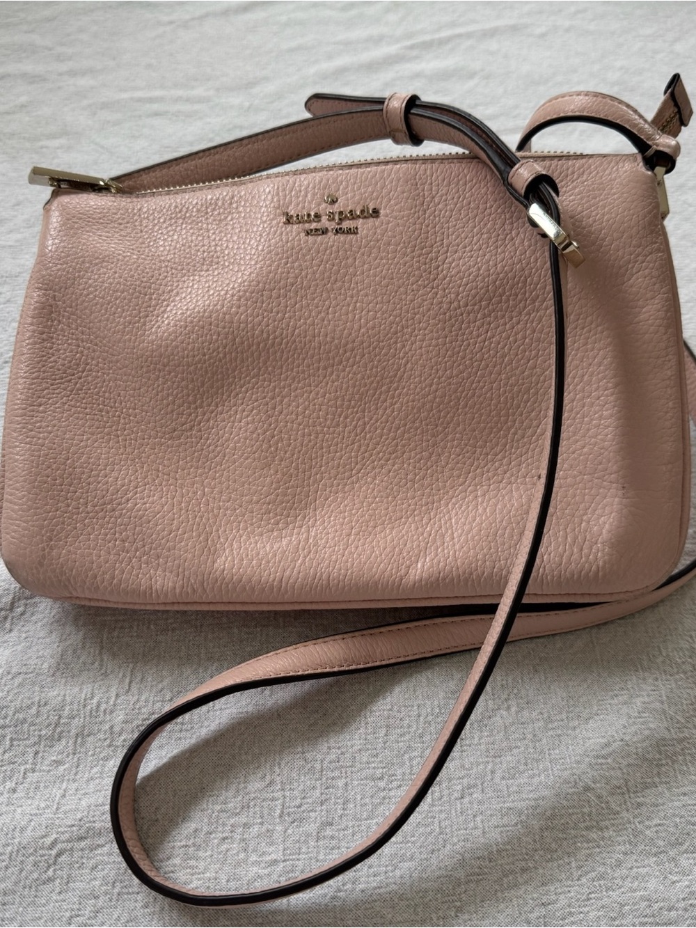 kate spade Blush Pink Pebbled Leather Crossbody - Picture 2 of 6